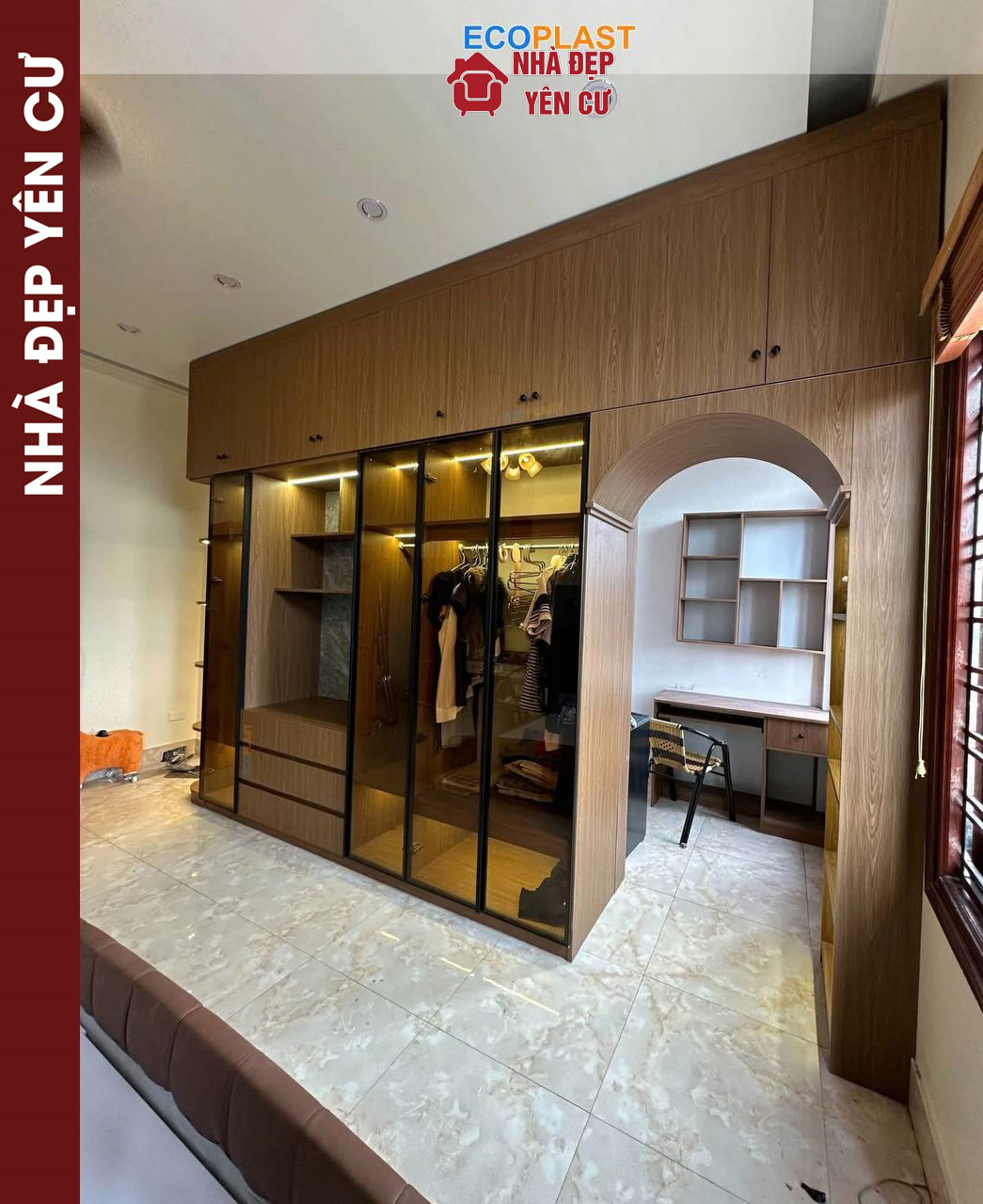 Thi công tủ nhựa Ecoplast cho bác Loan Hà Nội