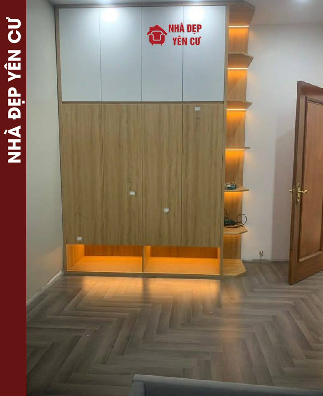 Thi công đèn led kết hợp nội thất nhựa tại Long Biên