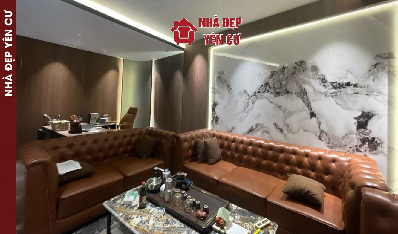 Thi công tấm ốp than tre vân gỗ tại Hà Đông