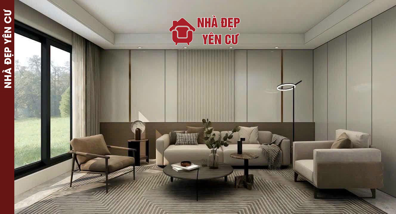 Bàn giao công trình tấm ốp than Tre cho chị Mai tại Gia Lâm