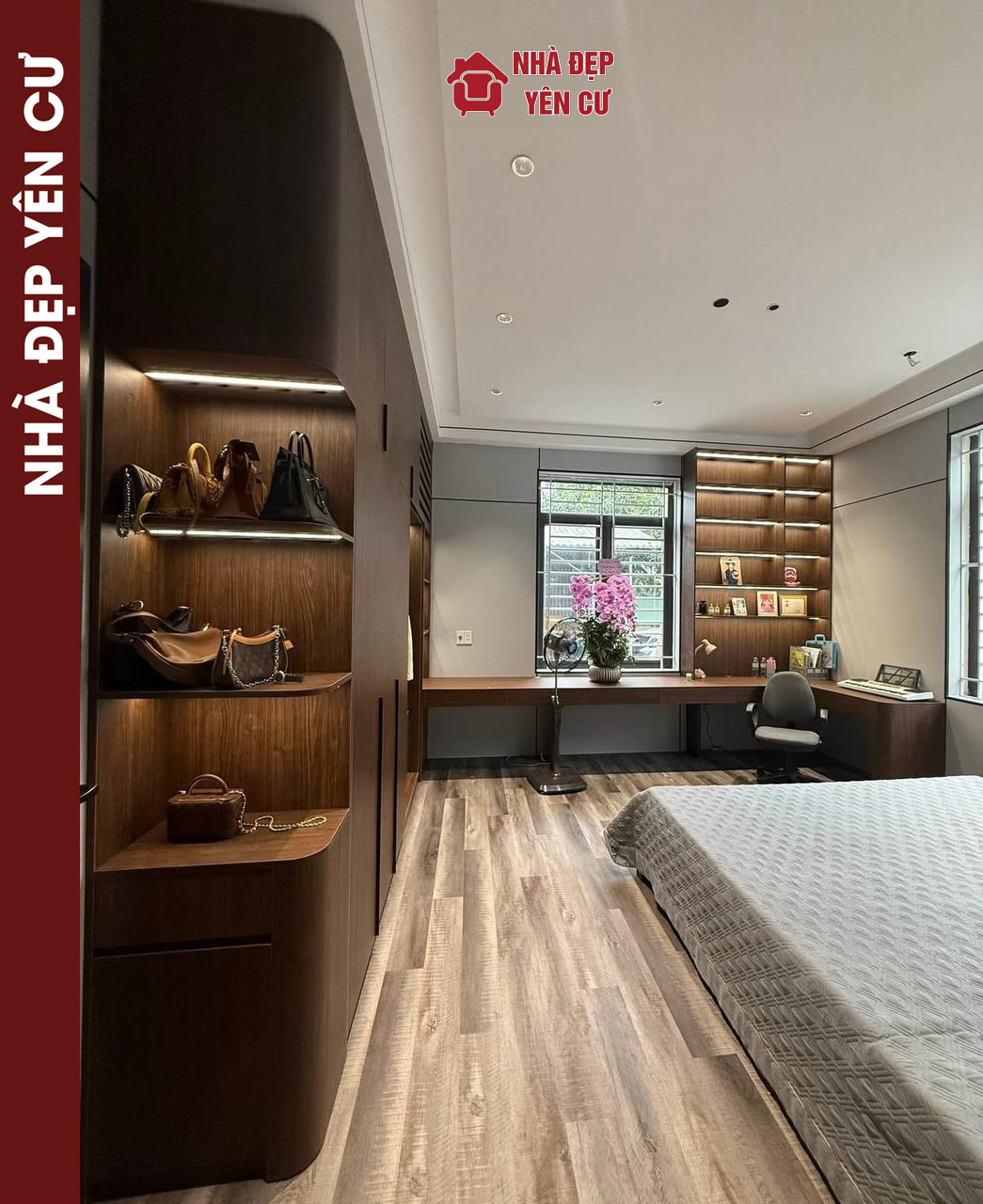 Thi công tủ nhựa kết hợp tấm ốp đa năng sợi than tre Casary tại Từ Sơn Bắc Ninh