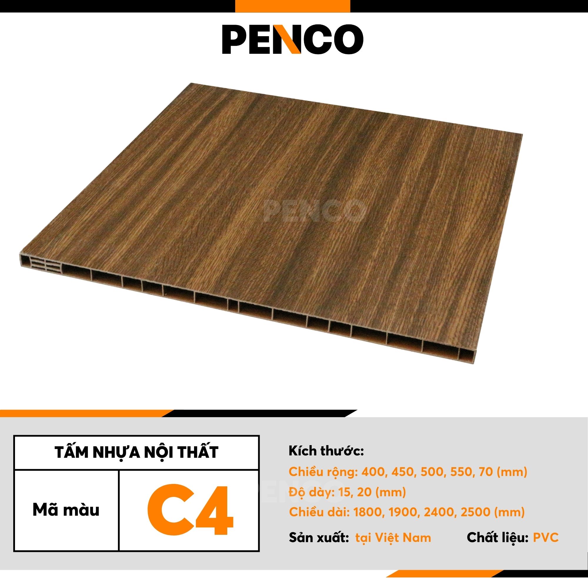 Tấm Nhựa Nội Thất Penco Tấm Tủ Nhựa Màu C4