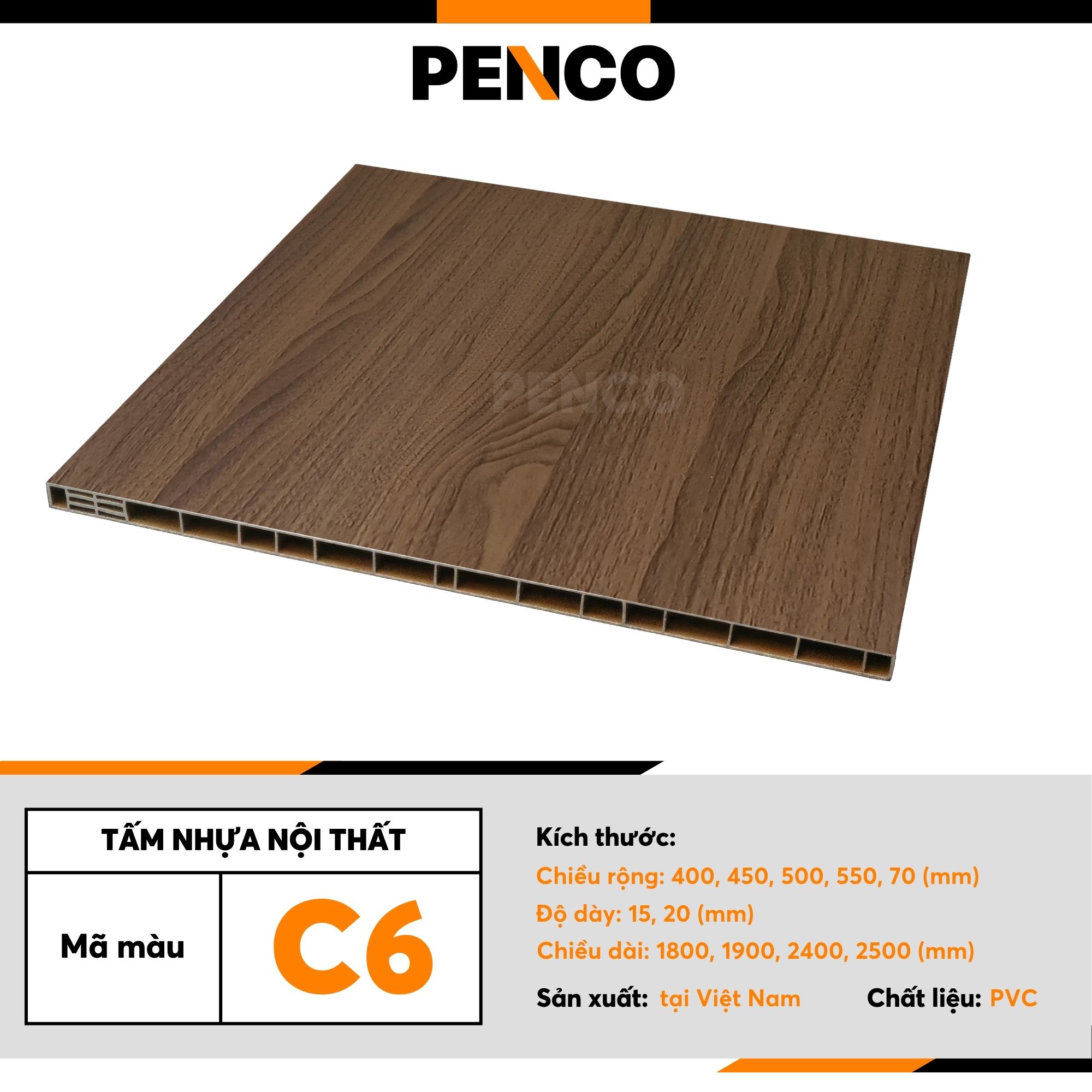 Tấm Nhựa Nội Thất Penco Tấm Tủ Nhựa Màu C6