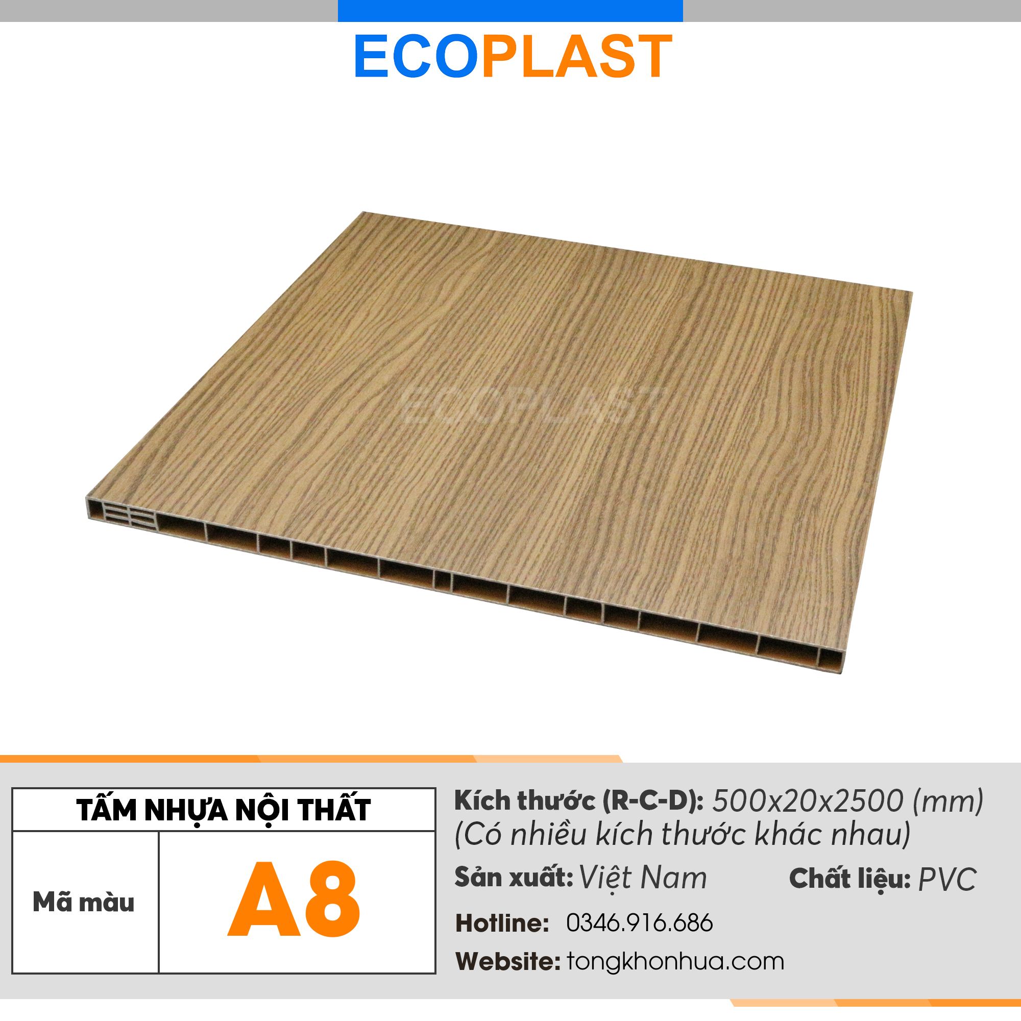 Tấm nội thất ECOPLAST - A8