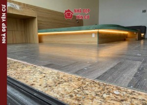 Thi công đèn led kết hợp nội thất nhựa tại Long Biên