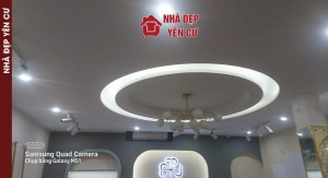 Thi công đèn led kết hợp nội thất nhựa tại Long Biên