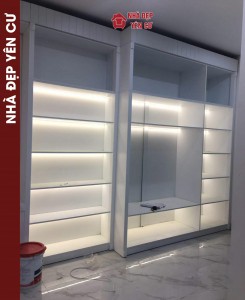 Thi công đèn led kết hợp nội thất nhựa tại Long Biên
