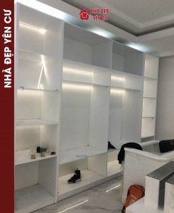 Thi công đèn led kết hợp nội thất nhựa tại Long Biên