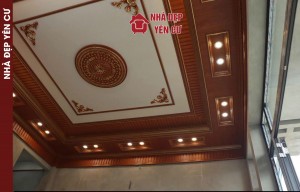 Thi công ốp tường trần giật cấp tại Long Biên