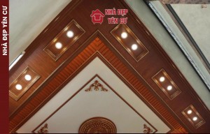 Thi công ốp tường trần giật cấp tại Long Biên