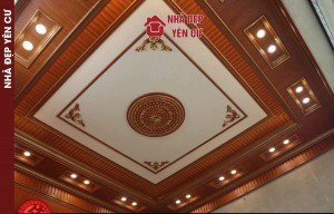 Thi công ốp tường trần giật cấp tại Long Biên