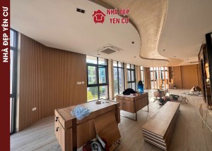 Thi công tấm ốp đa năng sợi than tre tại Hà Nội