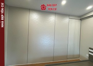 Thi công tấm ốp than tre chung cư Valencia phường Việt Hưng Hà Nội