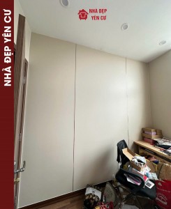 Thi công tấm ốp than tre tại Cầu Giấy Hà Nội