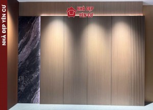 Thi công tấm ốp than tre tại Long Biên