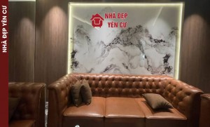 Thi công tấm ốp than tre vân gỗ tại Hà Đông