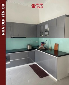 Thi công tủ bếp nhựa Ecoplast