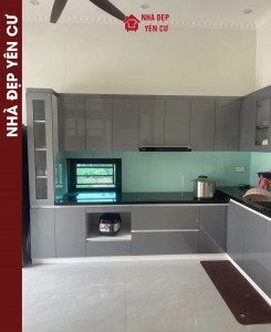 Thi công tủ bếp nhựa Ecoplast