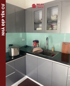 Thi công tủ bếp nhựa Ecoplast