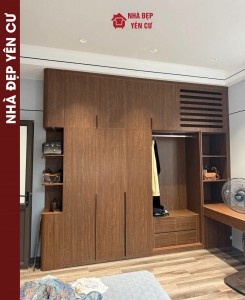 Thi công tủ nhựa kết hợp tấm ốp đa năng sợi than tre Casary tại Từ Sơn Bắc Ninh