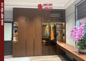 Thi công tủ nhựa kết hợp tấm ốp đa năng sợi than tre Casary tại Từ Sơn Bắc Ninh