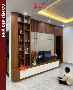 Thi công vách tv tại Hà Nội