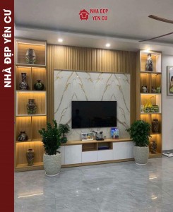 Thi công vách tv tại Hà Nội
