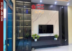 Thi công vách tv tại Hà Nội