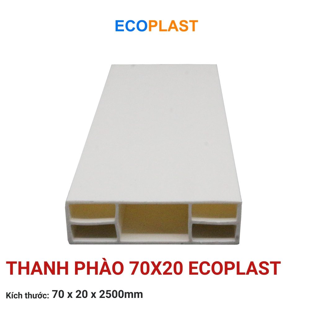 Thanh Phào 70x20 Ecoplast 2 Thanh phao 70x20 phu kien noi that Ecoplast 1