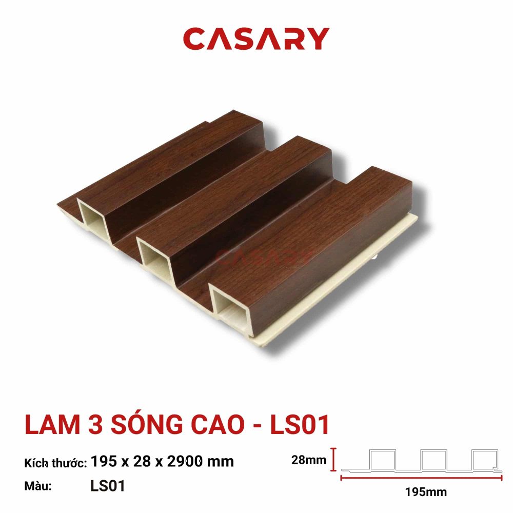 Tấm Ốp Lam 3 Sóng Cao Casary - LS01