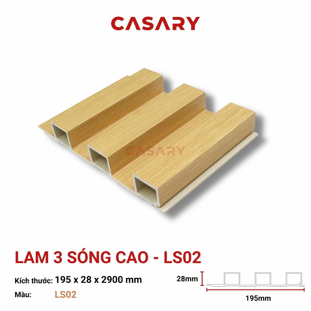 Tấm Ốp Lam 3 Sóng Cao Casary - LS02