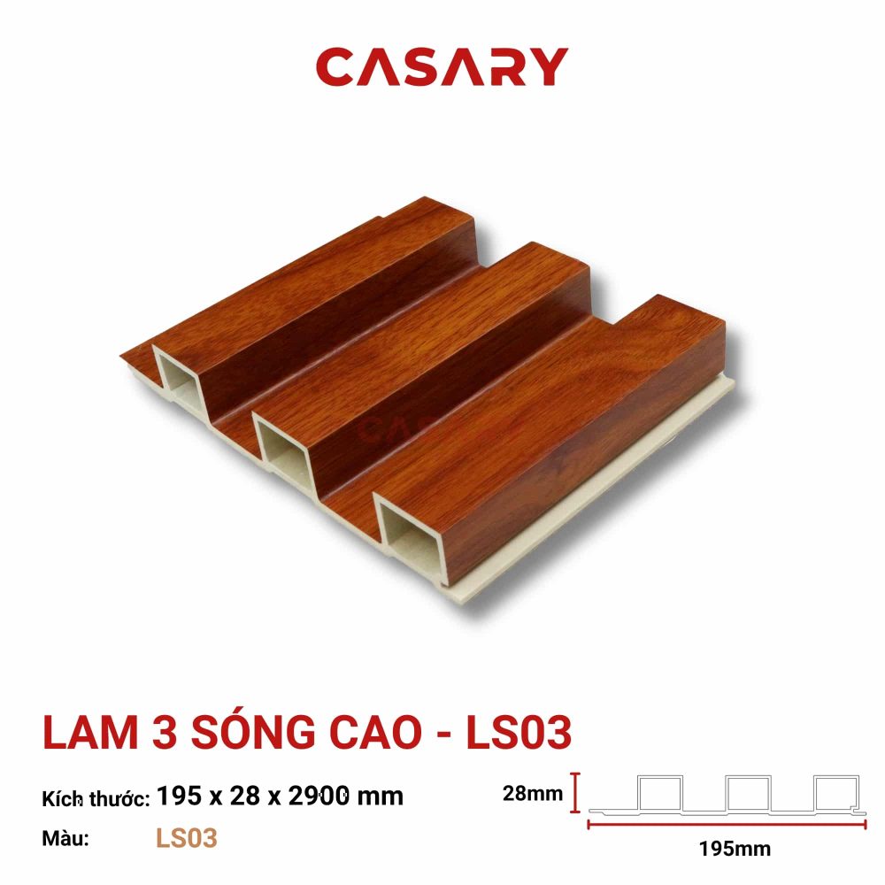 Tấm Ốp Lam 3 Sóng Cao Casary - LS03