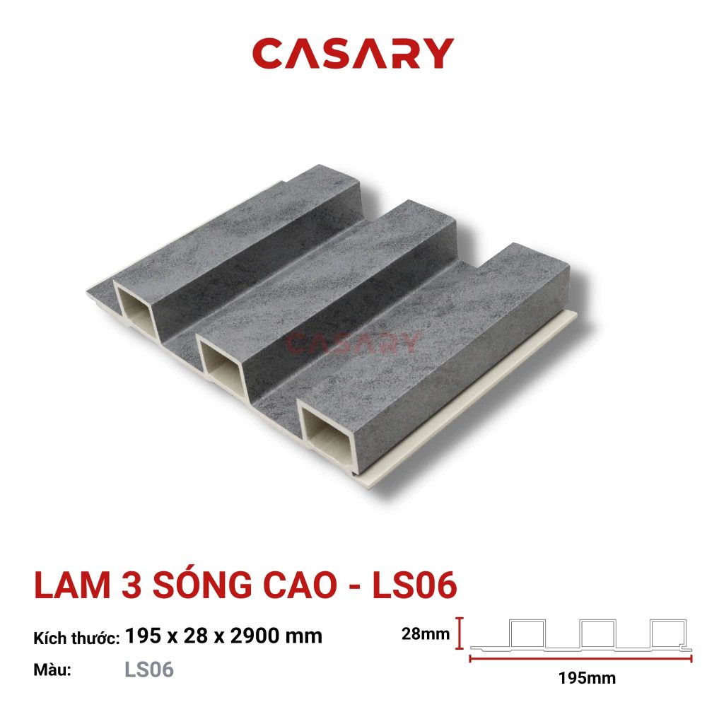 Tấm Ốp Lam 3 Sóng Cao Casary - LS06
