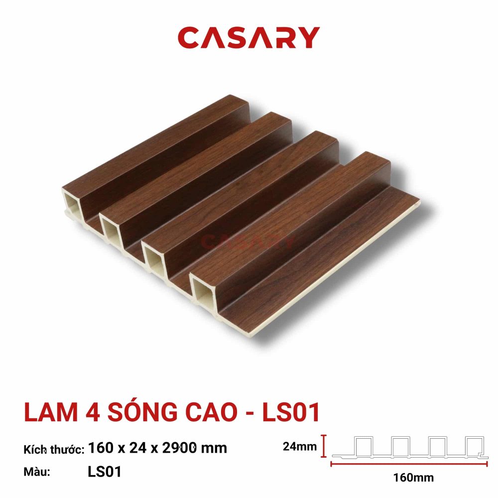 Tấm Ốp Lam 4 Sóng Cao Casary - LS01