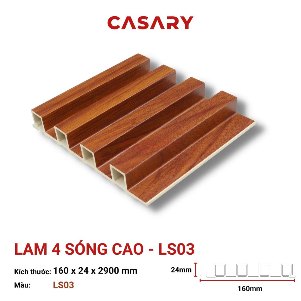 Tấm Ốp Lam 4 Sóng Cao Casary - LS03