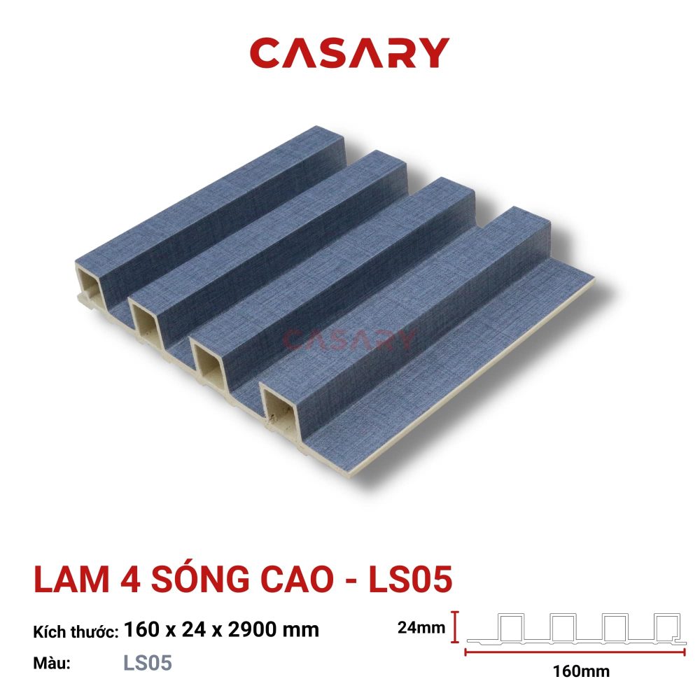 Tấm Ốp Lam 4 Sóng Cao Casary - LS05
