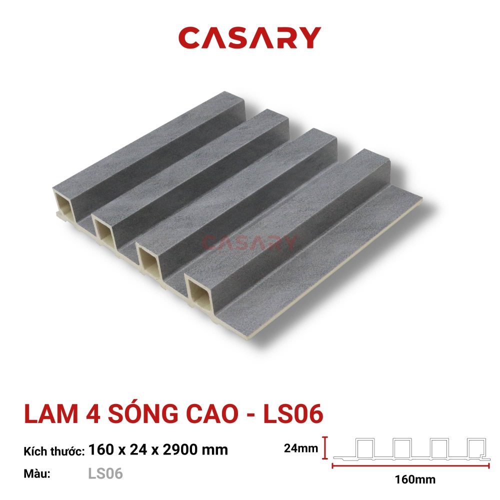 Tấm Ốp Lam 4 Sóng Cao Casary - LS06
