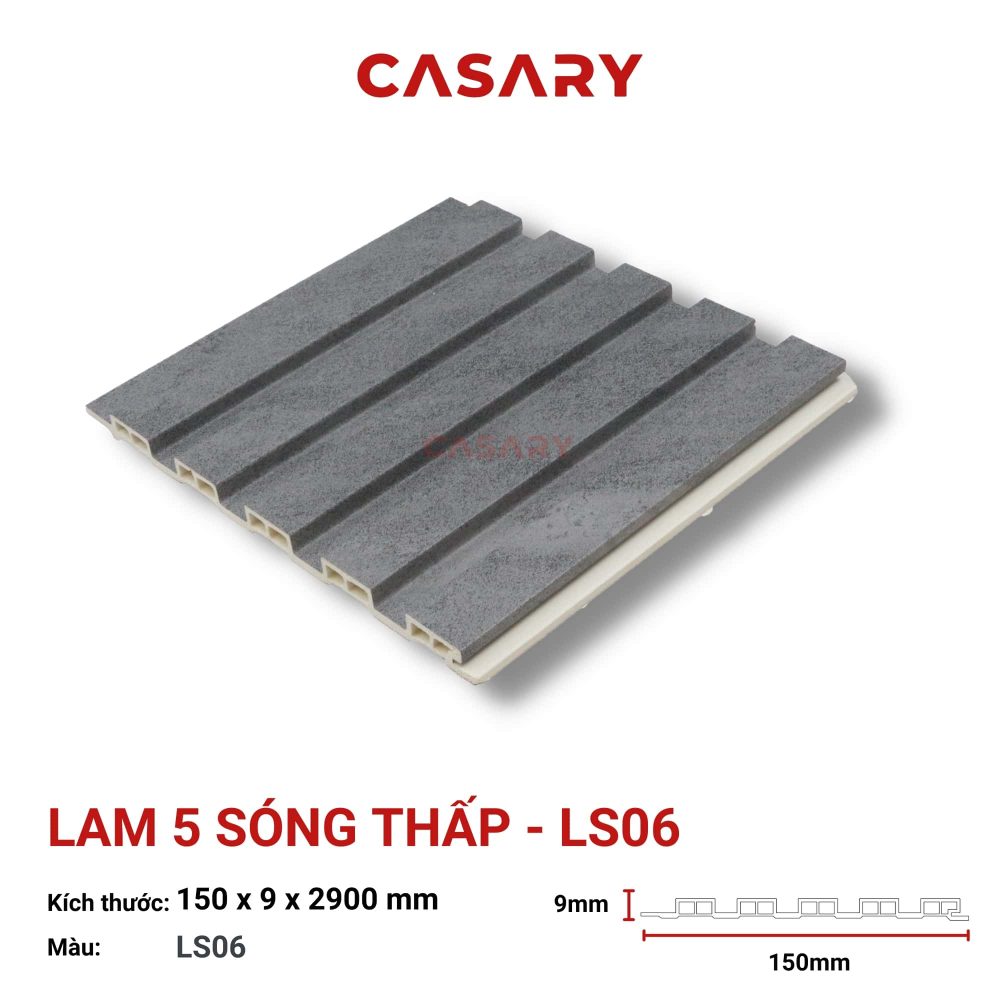 Tấm Ốp Lam 5 Sóng Thấp Casary - LS06