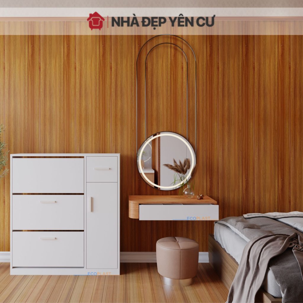 Combo Nội Thất Phòng Ngủ Ecoplast - CB01 1 combo noi that phong ngu nhua ecoplast CB01