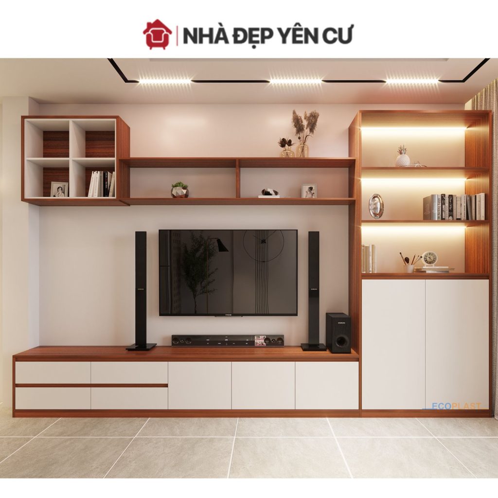 Kệ Tivi Nhựa Ecoplast - TI07 1 ke tivi nhua ecoplast TI07