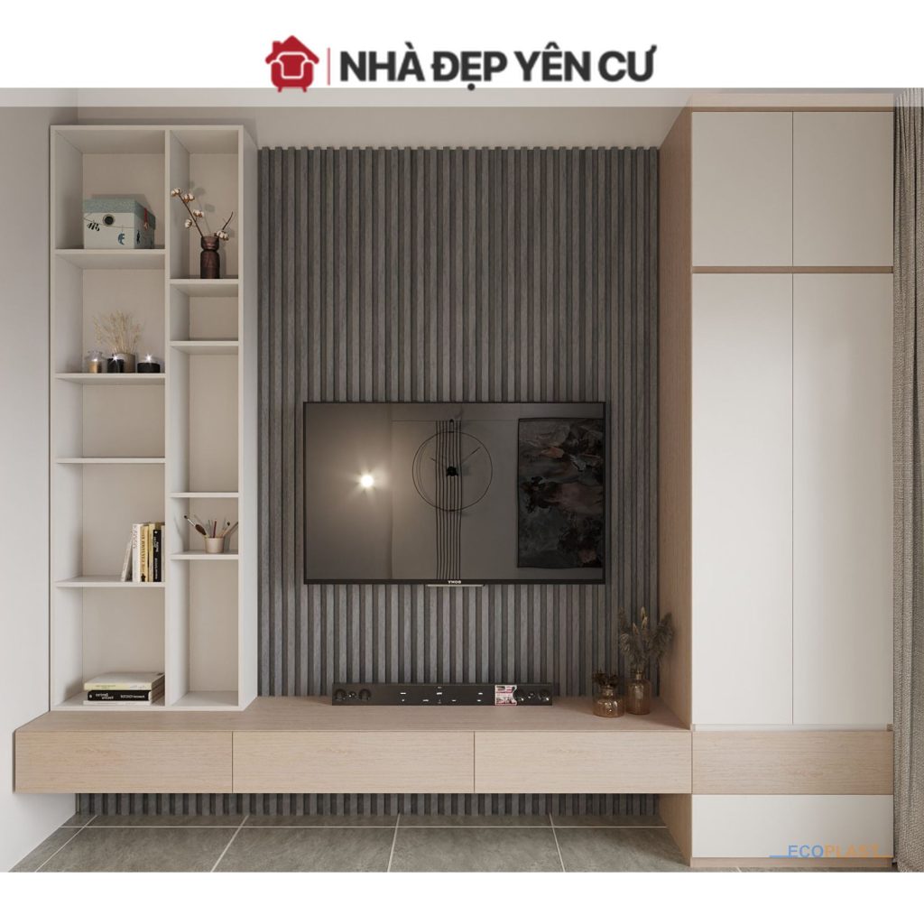Kệ Tivi Nhựa Ecoplast - TI12 1 ke tivi nhua ecoplast TI12