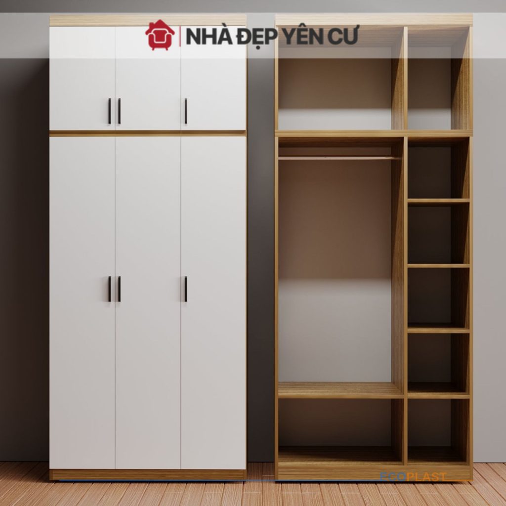 Tủ Quần Áo Ecoplast - T004 1 tu quan ao ecoplast T004